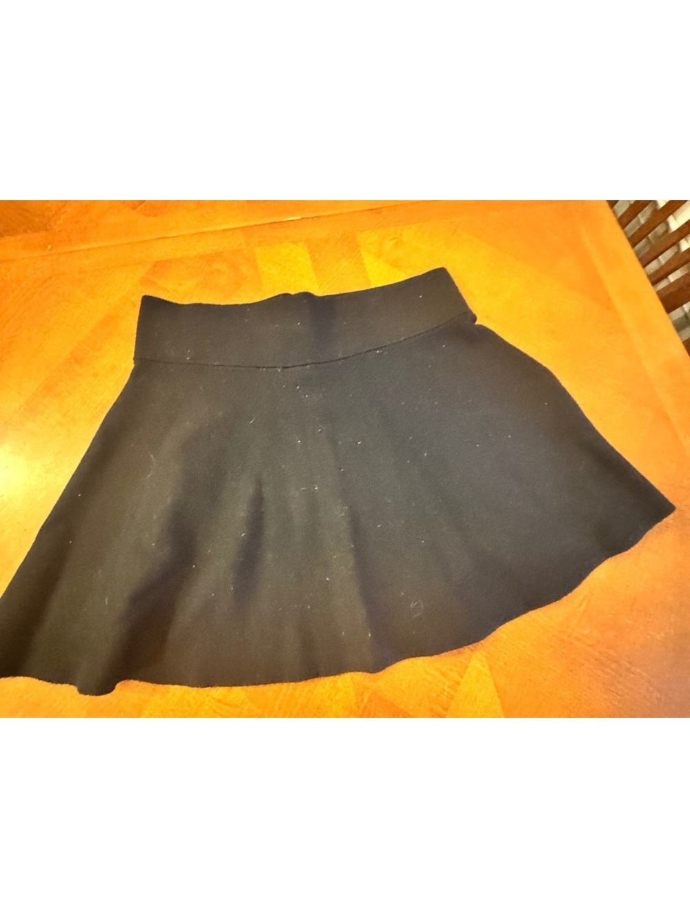 A New Day Black Flared Skirt Size Large 2609